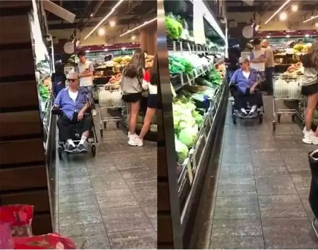 67歲洪金寶拄拐出行被偶遇,步履蹣跚,網友感慨偶像老啦