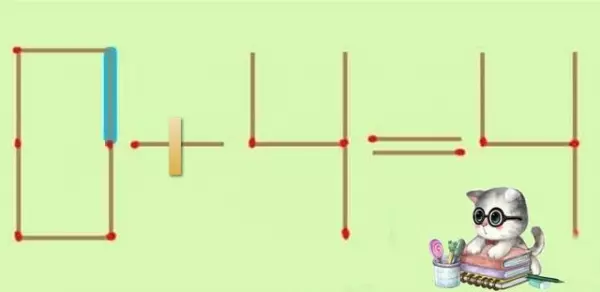 這道錯誤的「6+4=4」數學題,只移動「一根火柴」就能有正確答案,90%都答錯!