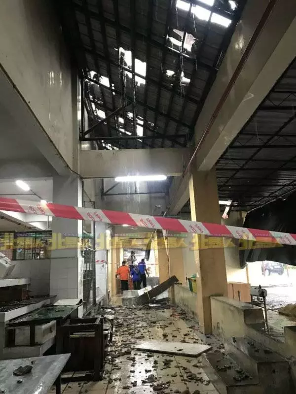 暴風雨襲甘榜峇魯 多處樹倒幸無人傷