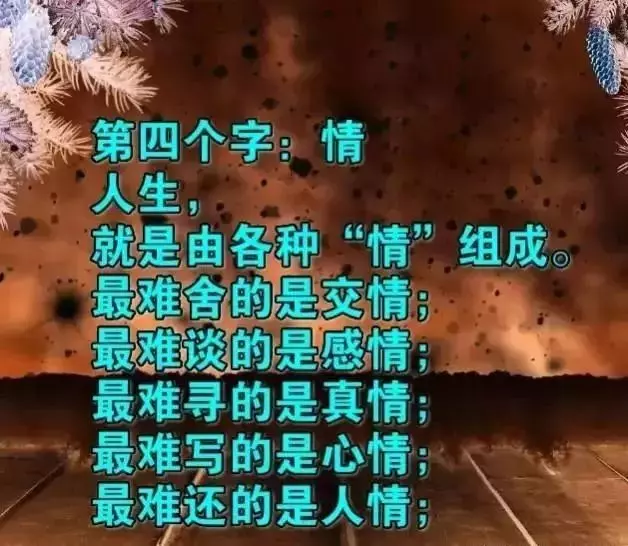 人這一輩子,生不帶來死不帶去的一輩子