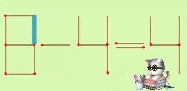 這道錯誤的「6+4=4」數學題只要移動一根火柴就能有幾個正確答案,看似簡單卻難倒無數家長。