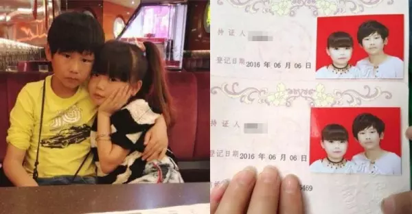 「10歲小情侶」竟然這麼小就結婚了!網友:毛都還沒長齊就結婚?結果知道真相後,大家都鼻酸了!