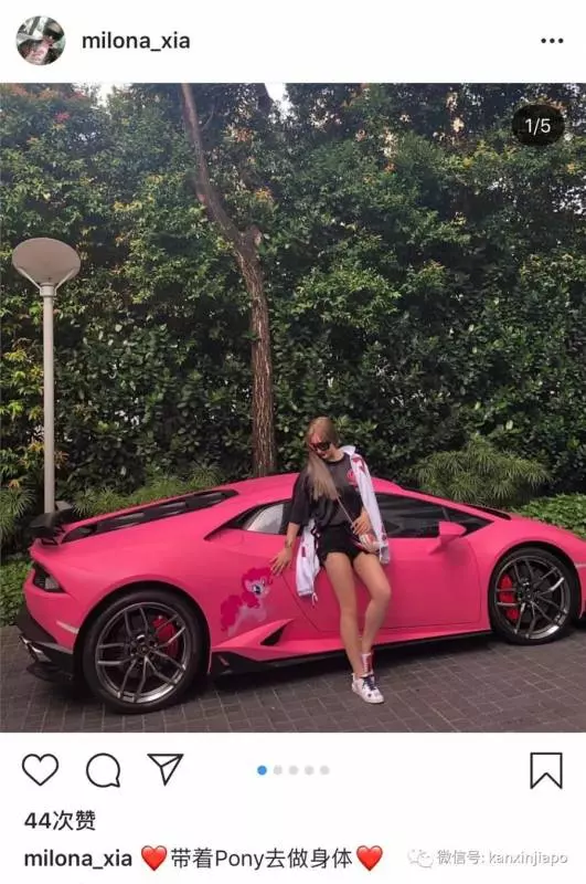 新加坡驚現芭比粉蘭博基尼,車主比車吸睛!