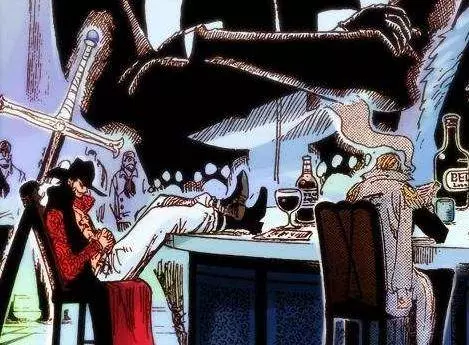 海賊王有趣的細節:鷹眼背後有一把長刀,那他是如何坐下的?