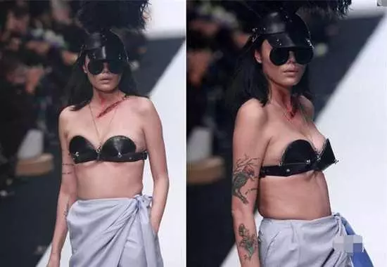 汪峰前妻葛薈婕走秀造型嚇死人 章子怡素顏都比她好看十倍