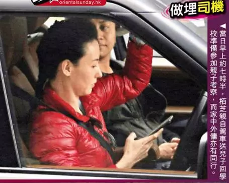 張柏芝兒子越長越像謝霆鋒,野外活動被女同學圍追超受歡迎!