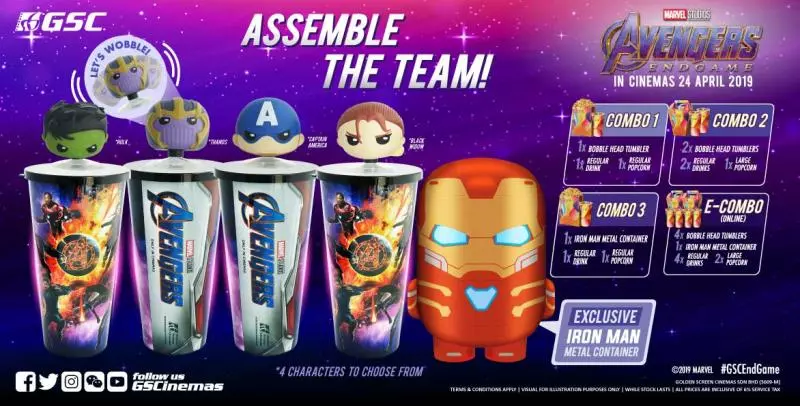 大馬各大電影院《Avengers: EndGame》周邊商品大比拼!