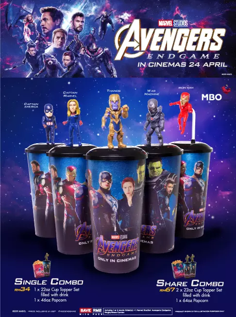 大馬各大電影院《Avengers: EndGame》周邊商品大比拼!