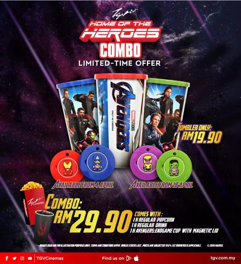 大馬各大電影院《Avengers: EndGame》周邊商品大比拼!