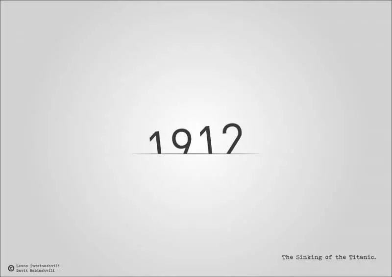25個「字體裡暗示某個歷史事件」的奇特西元年份字體 1984年超有梗!~~~~~