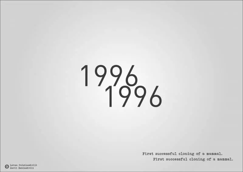 25個「字體裡暗示某個歷史事件」的奇特西元年份字體 1984年超有梗!~~~~~