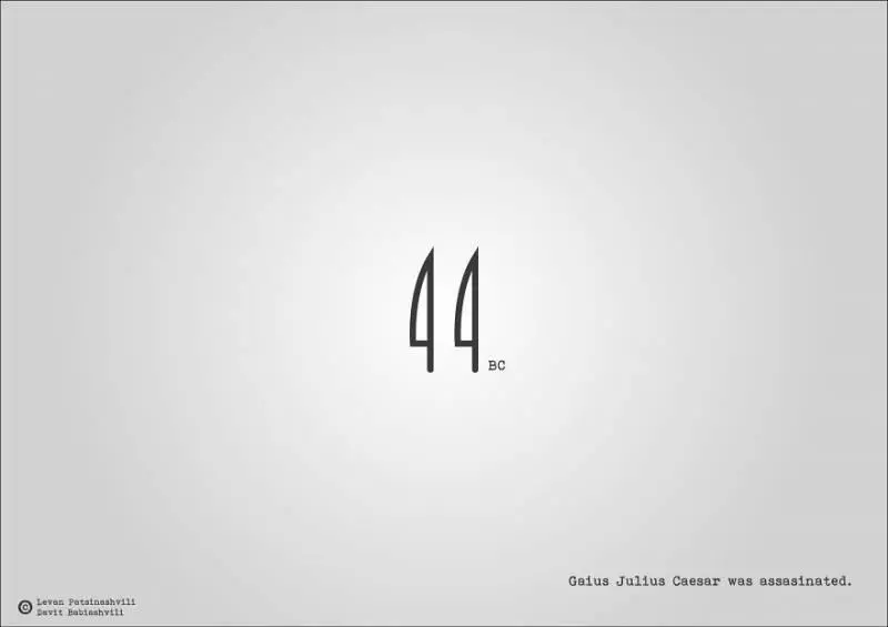 25個「字體裡暗示某個歷史事件」的奇特西元年份字體 1984年超有梗!~~~~~