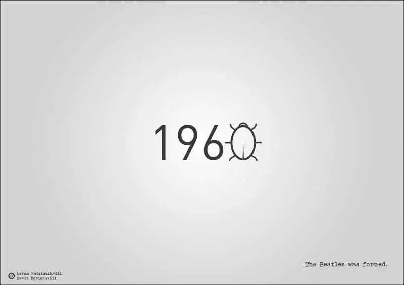 25個「字體裡暗示某個歷史事件」的奇特西元年份字體 1984年超有梗!~~~~~