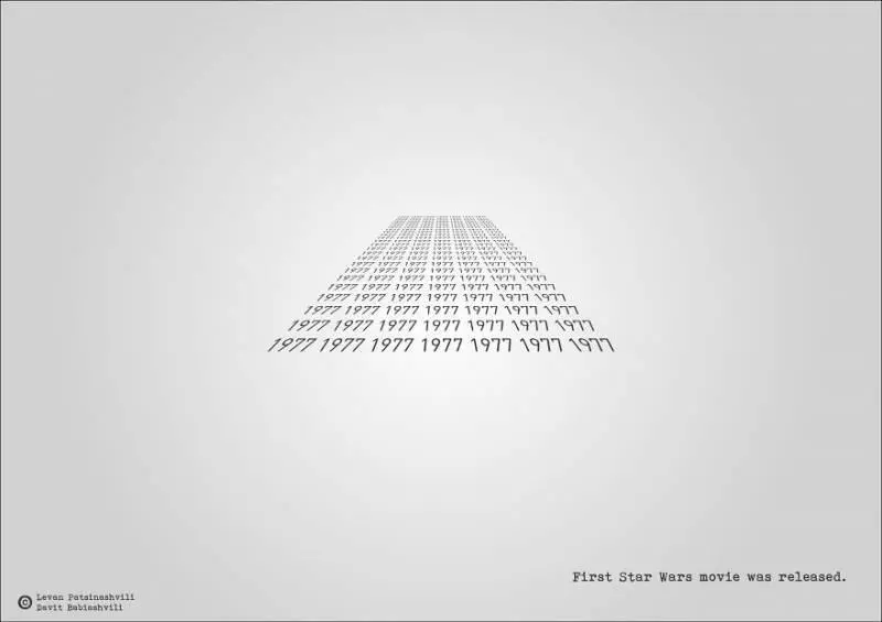 25個「字體裡暗示某個歷史事件」的奇特西元年份字體 1984年超有梗!~~~~~