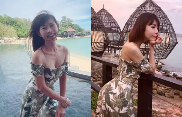 林明禎和53歲媽媽穿同款裙!阿姨的少女身材,好惹火~