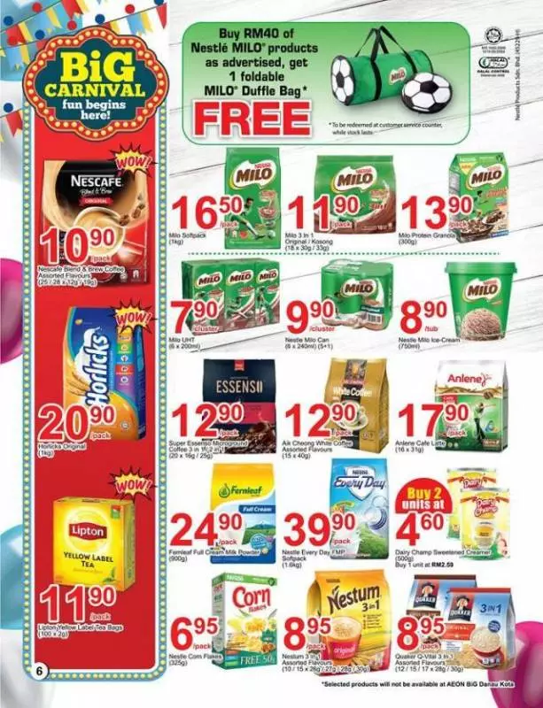 Aeon BiG 最新減價優惠(4月12日至25日)