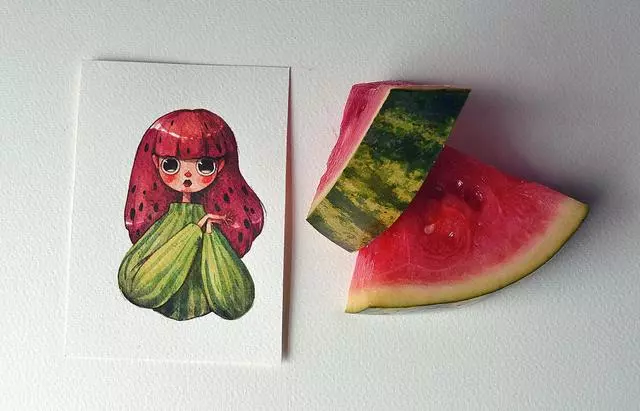 這11張用水果蔬菜創作的的卡通動漫,你最喜歡哪一個!
