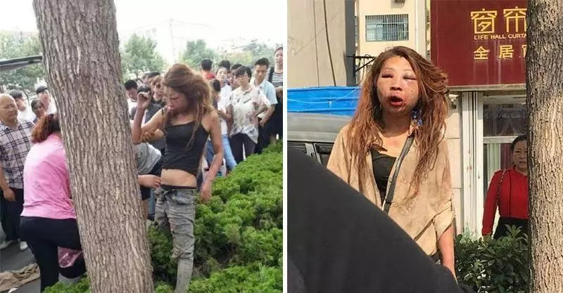 網友驚見這個［小三］被原配打到一秒變豬頭， 肉搜後才發現［沒被打之前］根本超漂亮！（內有影片）