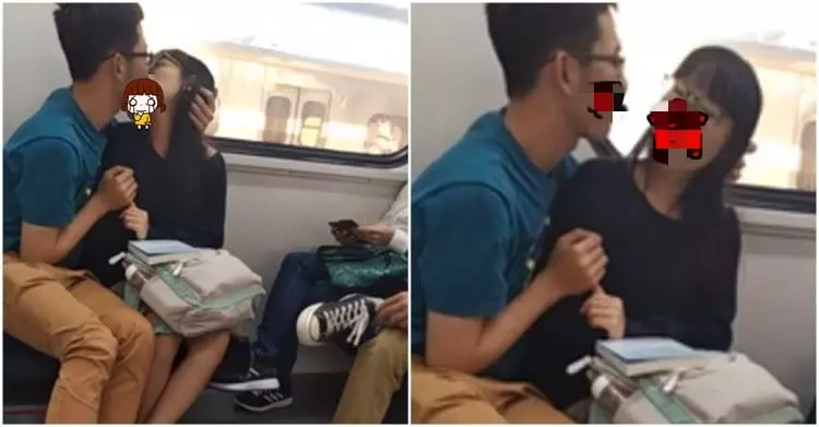 情侶搭火車狂吻!妹子埋頭苦幹...「翻白眼」乘客全程觀戰看傻