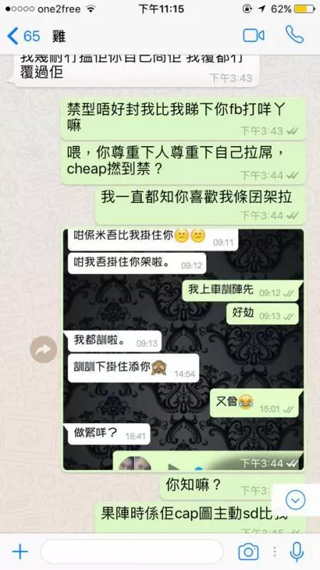 【對話流出】公廁港女Sinyi 自動波送上門餵飽隻狗公 , 仲自覺清高