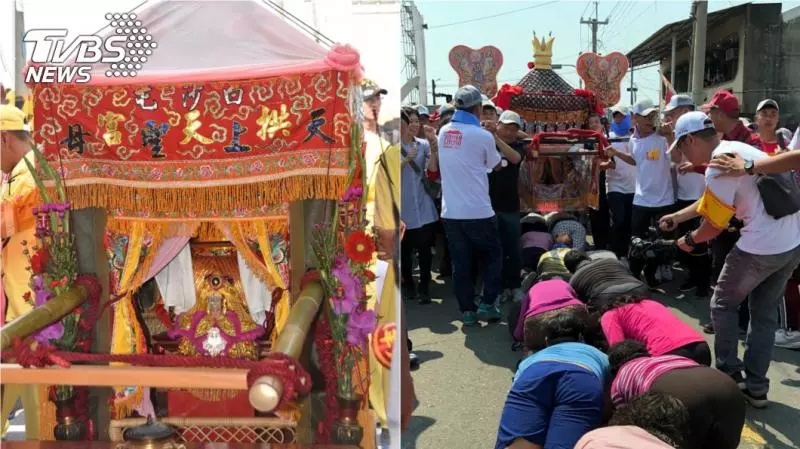 擦身而過!大甲媽、白沙屯媽祖「相會只差3小時」 走同一條路「前後駐駕這地方」