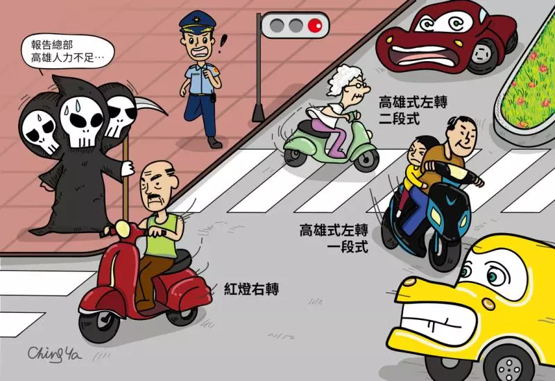 「高雄式左轉」將消失!全市31路口開放「機車直接左轉」 8路段同時解禁