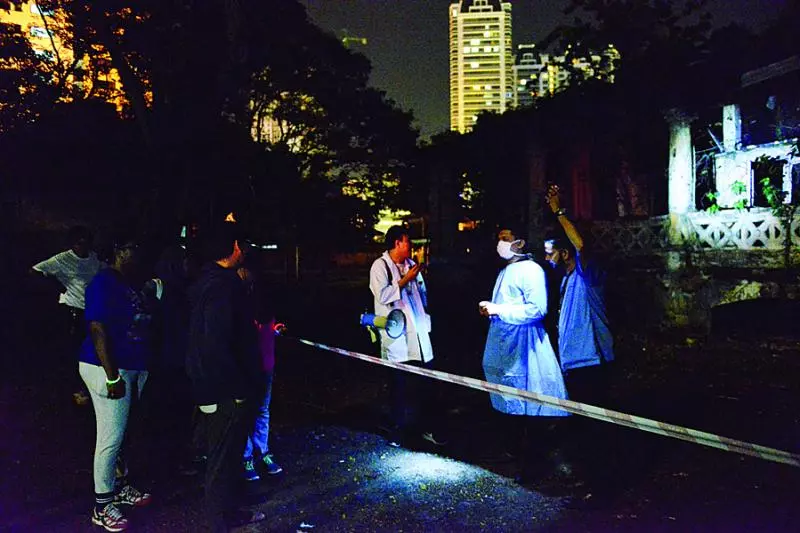 56位民眾試膽量 夜宿中路57號探靈