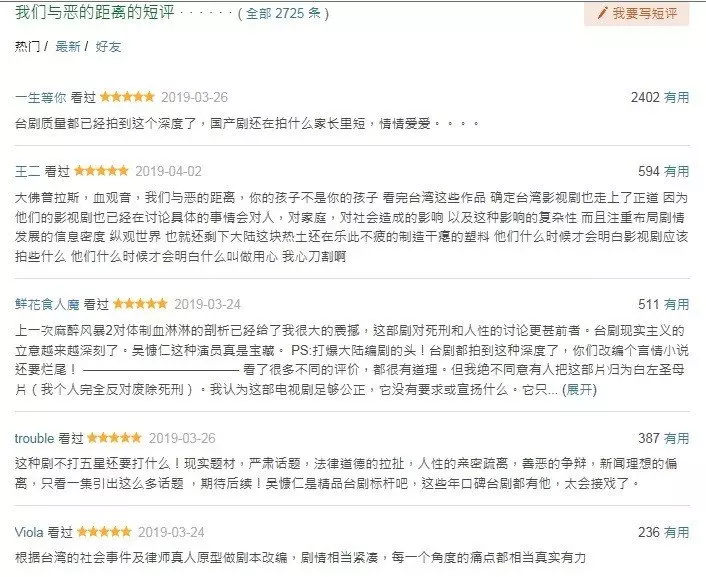 《我們與惡的距離》讓世界看見台灣!美國觀眾「評9.6高分狂推」 中國網友也認輸「這點大陸輸慘」