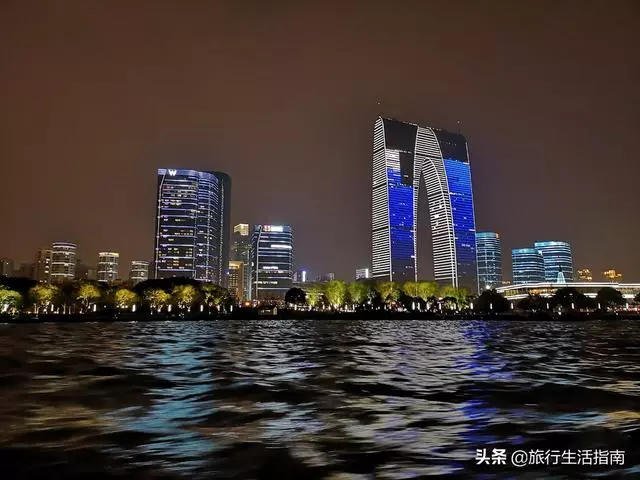 無與倫比的蘇式風情,蘇州金雞湖畔的絕美夜景