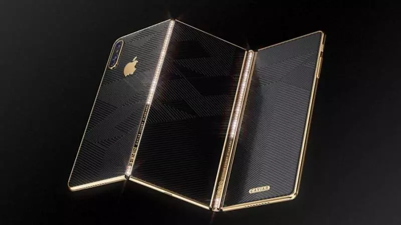 iPhone這次真的鑲鑽石了?Caviar暢想可折疊屏多形態iPhone Z:仿佛聞到了錢的味道