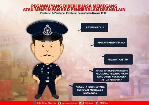 【不要亂亂給IC!】根據大馬法律, 只有『這5個Officer』可以跟你討身份證! 不然就出大事咯…