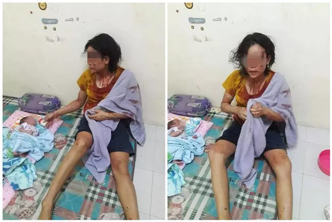 孕婦剛生完小孩 隨即被丈夫暴打