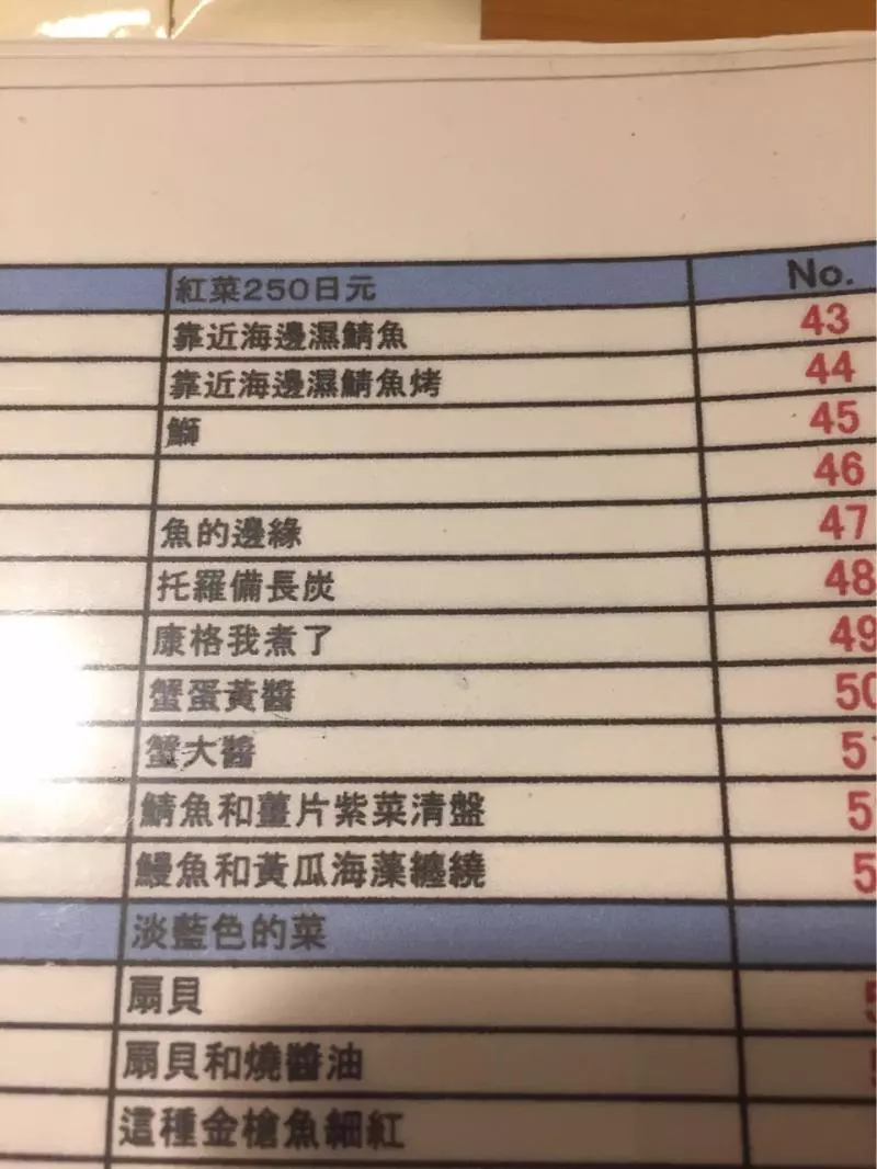 他的老爸在北海道點了一份超奇怪的「魚的邊緣」,拿起菜單一看當場笑到茶噴了滿桌!