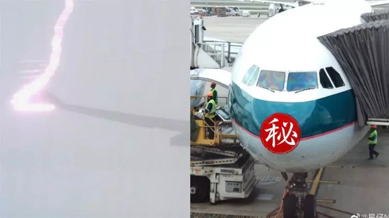 紫光雷劈機翼!乘客叫到虛脫 他見機頭崩潰