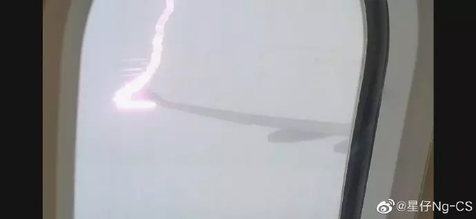 紫光雷劈機翼!乘客叫到虛脫 他見機頭崩潰