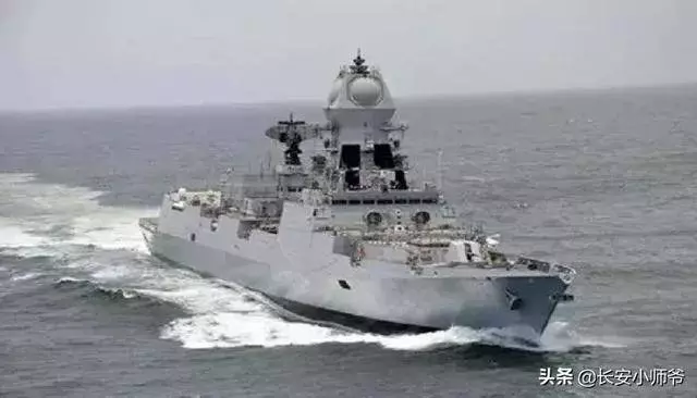 超越055,印度一艘神艦下水,真的很隱身,連艦島都看不見