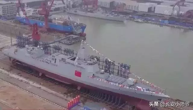 超越055,印度一艘神艦下水,真的很隱身,連艦島都看不見