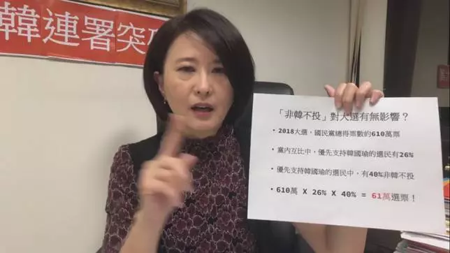 憂「非韓不投」影響大選結果 王鴻薇:保守估計流失這麼多票!