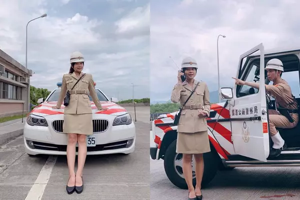 國道女警「穿越30年前」制服正翻!窄裙辣秀美腿 懷舊照一秒讓網歪樓