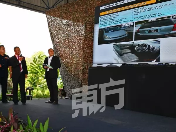 檳城:複製車拍賣會競爭激烈,比招標低價至少高出2至4倍