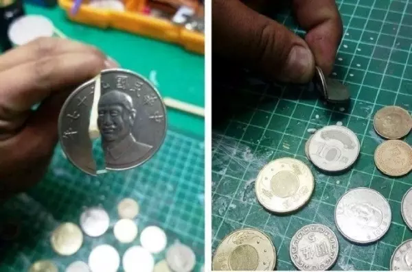 他逛夜市拿到一枚「裂開的10元硬幣」超傻眼!內行網友卻說:你真的賺翻了!
