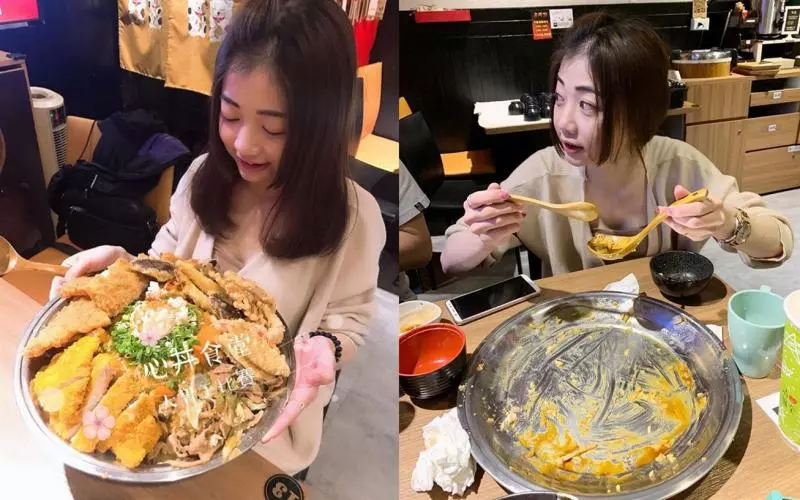 155公分卻能吃下4公斤丼飯的「超反差萌大胃王」!與壯漢挑戰150顆媽祖加持水餃,過程超逗趣!