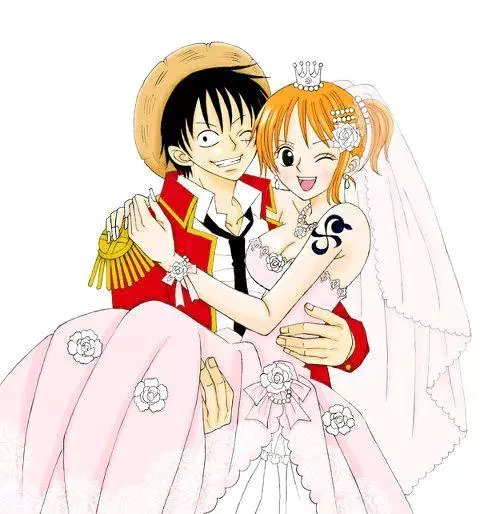 外國海米畫出海賊王大結局!路飛與娜美結婚,生了一個漂亮女兒