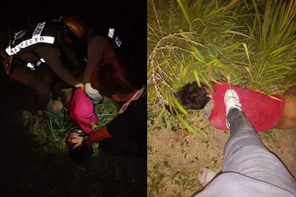 《活該》照片看起來真的很像豬頭!強壓23歲孕婦進草叢「」性侵「」 「」色狼「」遭正義哥毆打變「豬頭」!