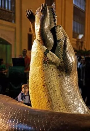 地球上最大的蟒蛇被捕獲!牠以鱷魚為食,直徑超過1米,體重達1134 公斤!