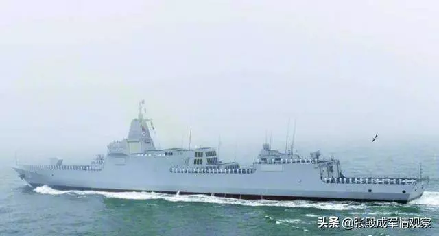 055型艦首次公開亮相 印度下水一艘新艦 專家:這一點無人能及
