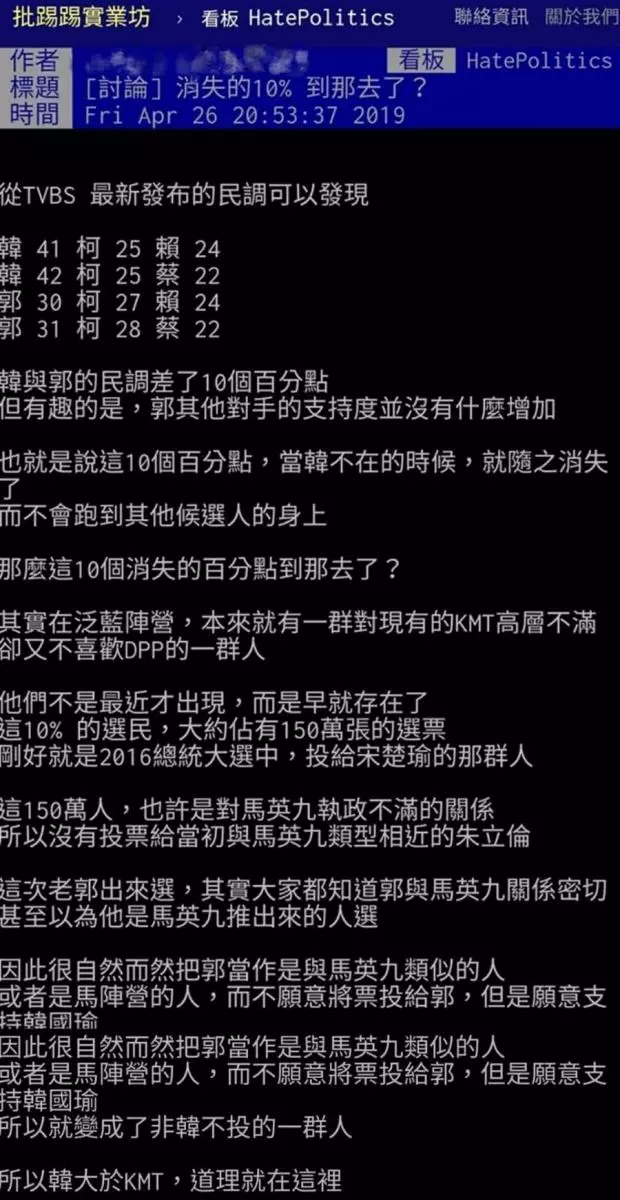 韓專屬的10%選票? 網:原來藏這!