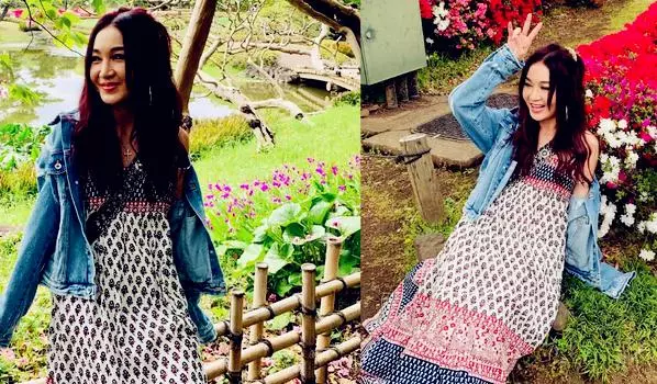 溫碧霞簡直太美了,清甜的少女氣息十足,對著鏡頭比剪刀手非常萌