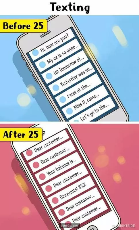 全中啊!不想承認也不行了…11個「25歲前 VS. 25歲後」的超明顯變化!