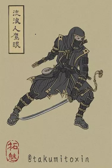 復仇者in「浮世繪風格」很可以! 鋼鐵人化身戰國武士無違和